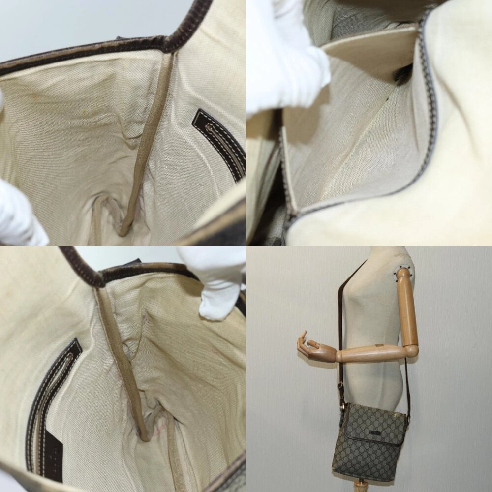 GUCCI GG Supreme Shoulder Bag PVC Beige 223666 Auth 70394 - Picture 14 of 15